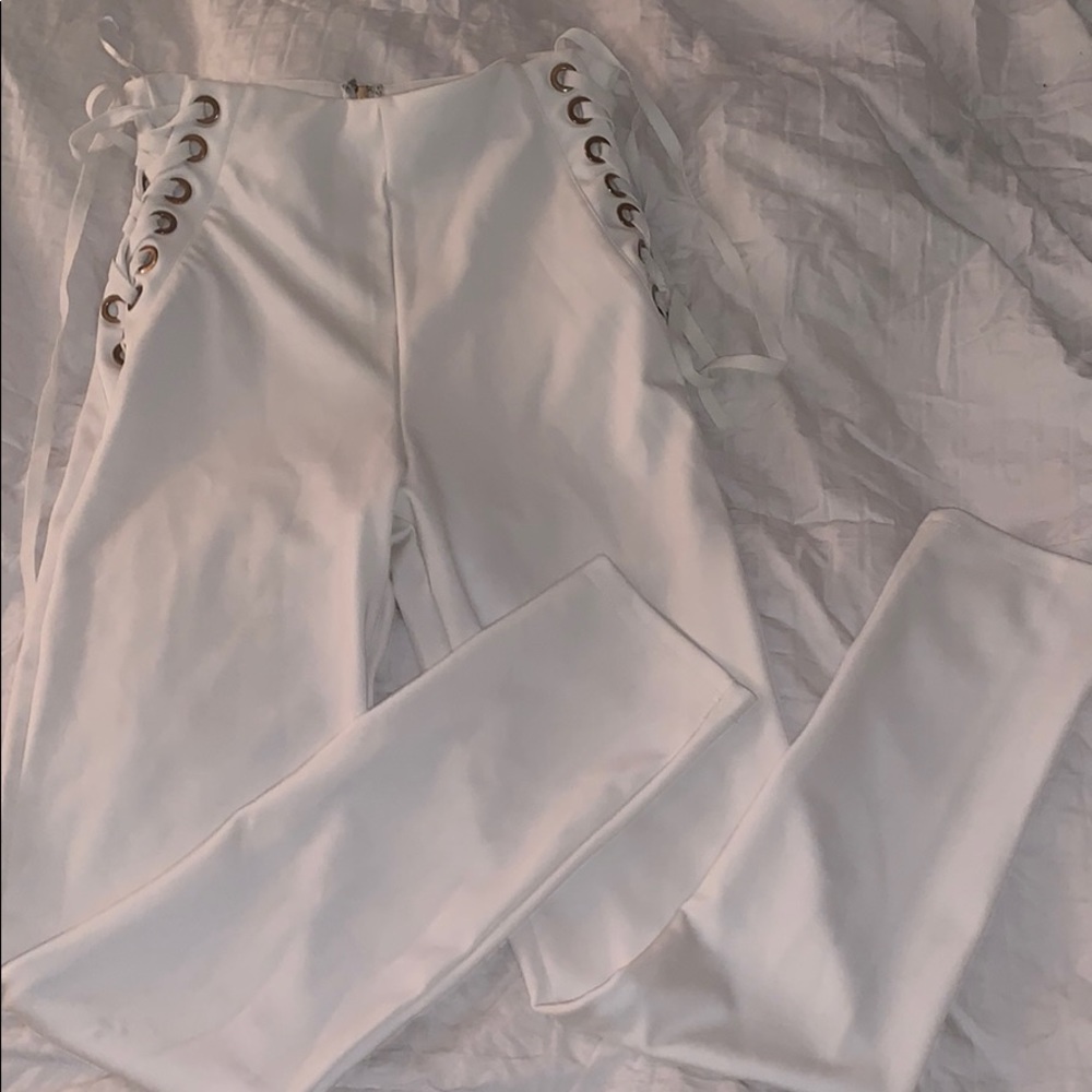 Fashion Nova Side Laced Leggings